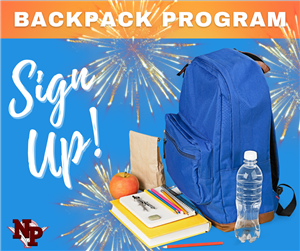 Backpack program; sign up! 
